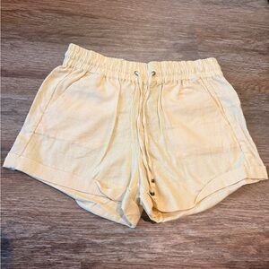 Love Tree Linen Banana Tie Waist Shorts